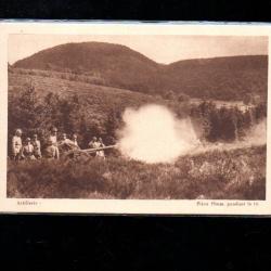 artillerie pi&egrave;ce 75 mm pendant le tir cpa mailly le camp