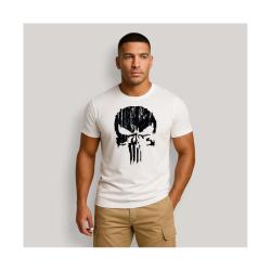Tee-shirt - Punisher Noir - Blanc L