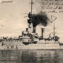 Carte postale Cuirass&eacute; "PARIS" Marine Militaire Fran&ccedil;aise 1912 -N&deg;8340