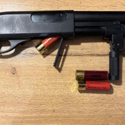 Fusil &agrave; pompe Gaz M870 Court Golden Eagle (Gen 2) + Cartouches + Housse OFFERTE