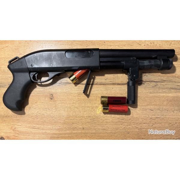 Fusil � pompe Gaz M870 Court Golden Eagle (Gen 2) + Cartouches + Housse OFFERTE