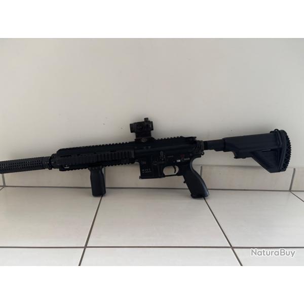 HK416 D VFC / Umarex (Marquages RD) + Upgrade GATE TITAN & Canon Pr�cision avec housse de transport.