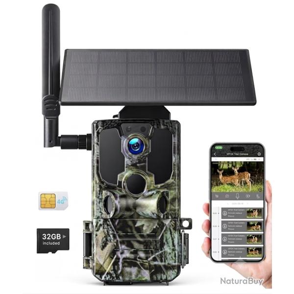 Camera 4G sim piege photo neuf + panneau solaire