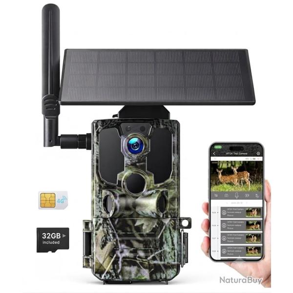 Camera 4G sim piege photo neuf + panneau solaire