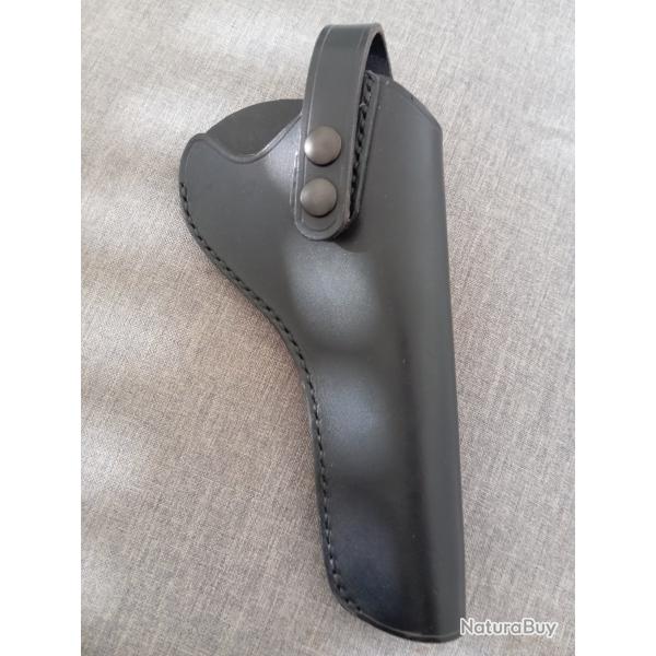 holster cuir fabrication fran�aise noir pour revolver