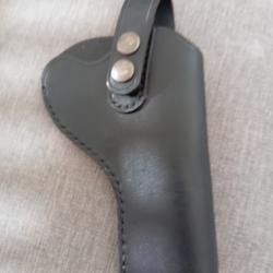 holster cuir neuf fabrication fran&ccedil;aise revolver