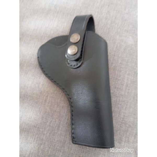 holster cuir neuf fabrication fran�aise revolver