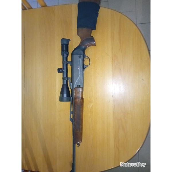 Carabine semi auto cal 300wm avec lunette swarovski Habicht 2.5/10/56 ridicule BE3 Montage pivot