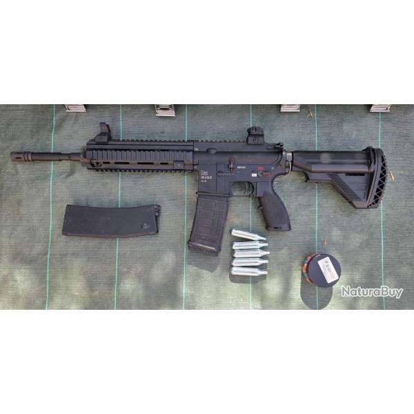 Fusil HK416 T4E 16 joules (malle, 2 chargeurs)