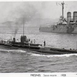 Carte Postale FRESNEL Sous-marin 1908 -N&deg;8347