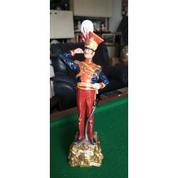 Soldat en porcelaine polychrome Capodimonte