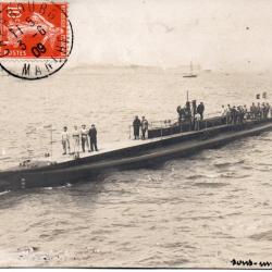Carte Postale Ancienne - Sous-marin Pluvi&ocirc;se  -N&deg;8351