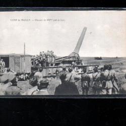 artillerie obusier de 370 pr&ecirc;t &agrave; tirer camp de mailly