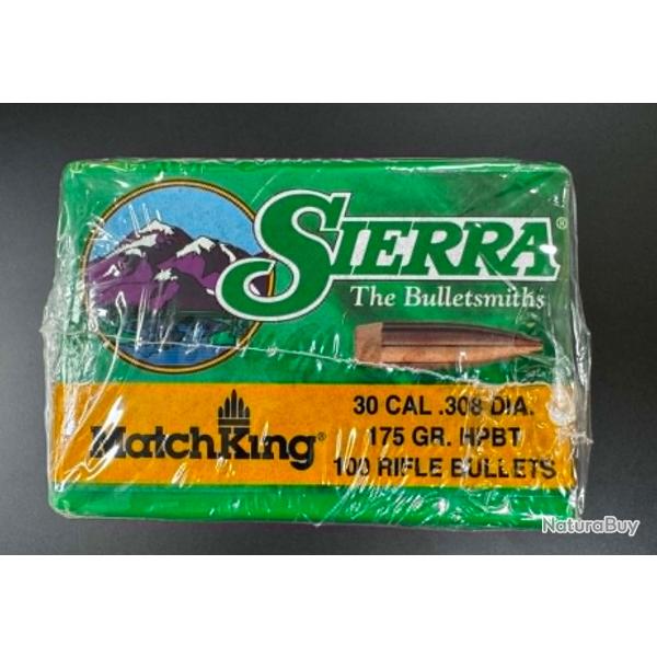 x100 Ogives SIERRA cal.30 (.308) - HPBT MatchKing 175gr