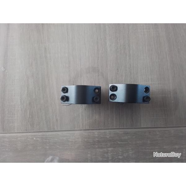 Collier aluminium rail de 11mm diam�tre 25,4