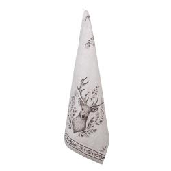TORCHON &Eacute;CUSSON CERF 50X70cm