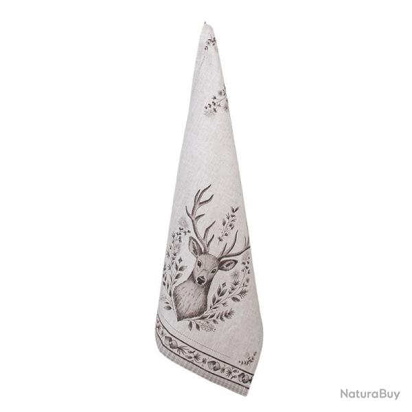 TORCHON �CUSSON CERF 50X70cm