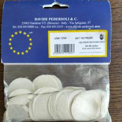 100 Calepins en coton pour le calibre 54/58 &eacute;paisseur 0,3 mm