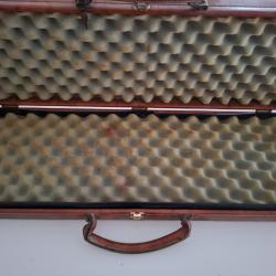 Malette de transport en cuir camel