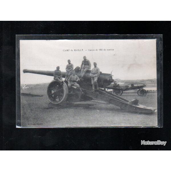 canon de 145 de marine, artillerie camp de mailly au choix