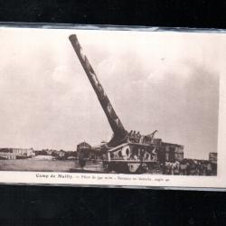 pi&egrave;ce de 340 mm berceau en batterie artillerie camp de mailly