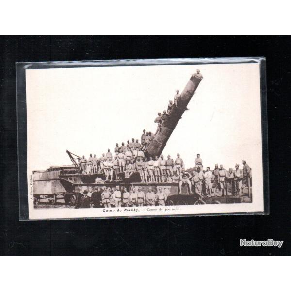 canon de 400 mm , artillerie camp de mailly , et servants