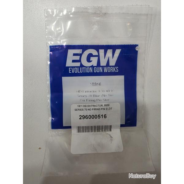 EGW renforc� Extracteur 1911 HD 9MM SERIES 70 sans fente pour percuteur