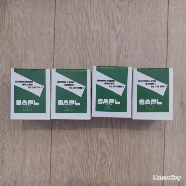 Bo�te de 5 mini-chevrotines SAPL Buckshot 12/50
