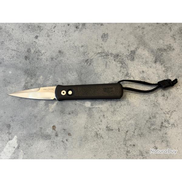 Pro-Tech Godson Custom - Greg Stevens Design - Black Leather Inlay - �tat proche du neuf