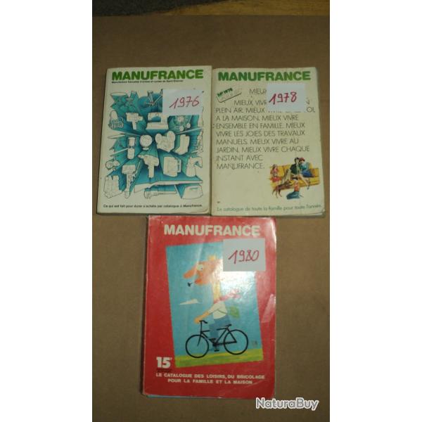 Catalogues MANUFRANCE, ann�es 1972/ 74 / 75/ 76/ 78/ et 1980