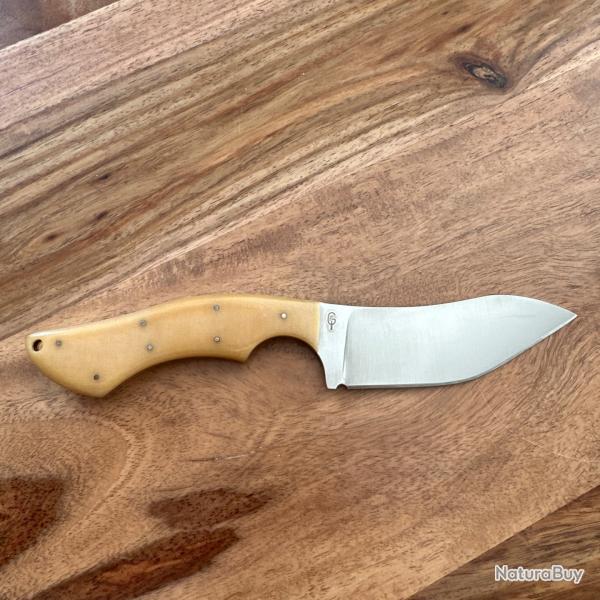 Philippe Gayant - Couteau fixe artisanal - micarta naturel
