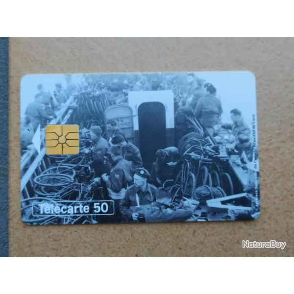 TELECARTE 50 ANS DU D-DAY 1944-1994 DEBARQUEMENT FLOTILLE ROUTE VERS LES COTES  JOUR J 6 JUIN 1944