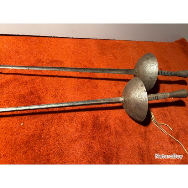 Duo de fleuret d'entra�nement COULAUX KLINGENTHAL 88cm lame