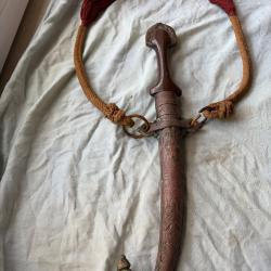 Koumya couteau avec fourreau grav&eacute;