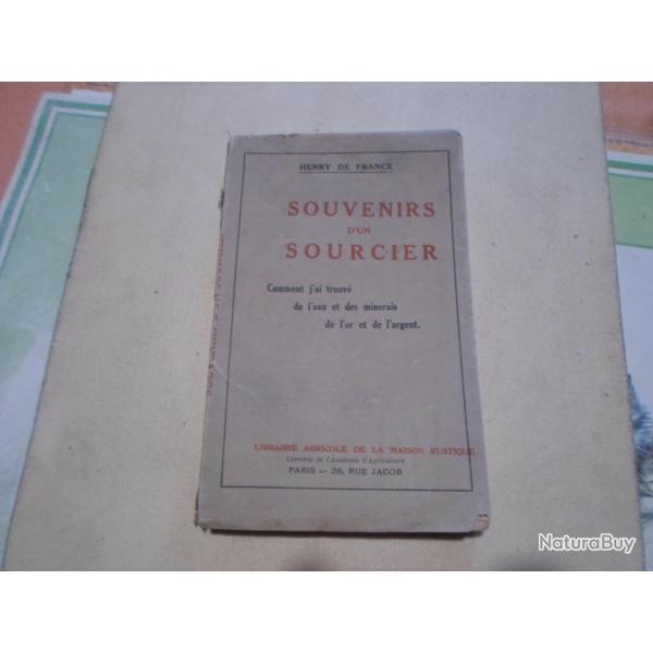 LIVRE... SOUVENIRS D'UN SOURCIER.HENRY  DE FRANCE