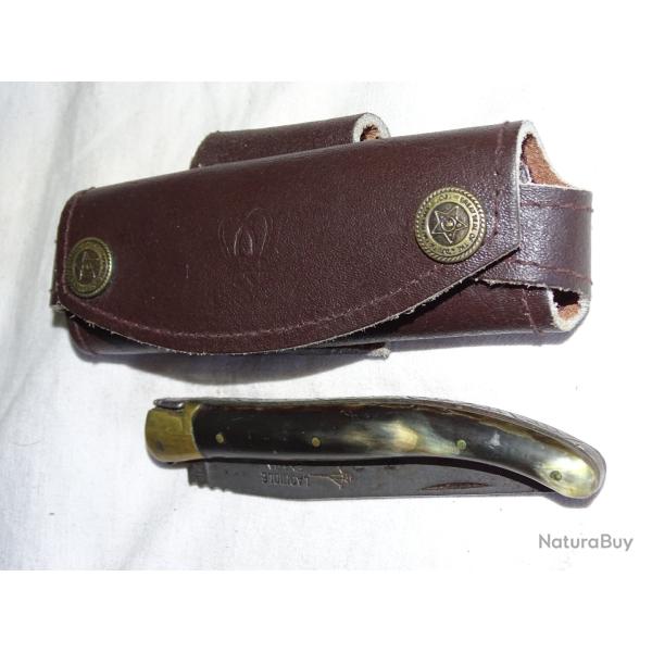 Etui � couteau en cuir de fabrication US de l'Oklahoma