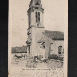 cpa tilly sur meuse l'&eacute;glise  leur point de mire les huns conduits par attila 1916