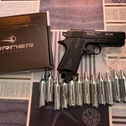 Pistolet Borner WC 401 4.5mm BB 3 joules