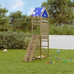 Aire de jeux d'ext&eacute;rieur bois de pin impr&eacute;gn&eacute;