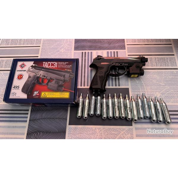 Pistolet Co2 Crosman TACC31 4.5mm 4.1 joules