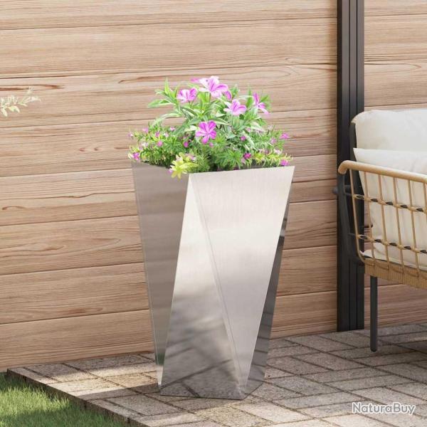 Jardini�re Argent 40 x 40 x 75 cm Acier inoxydable