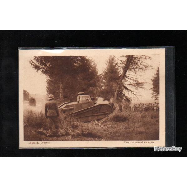 char renversant un arbre  , chars de combat  camp de mailly