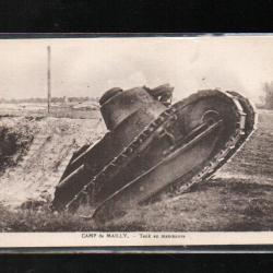 tank en manoeuvre camp de mailly