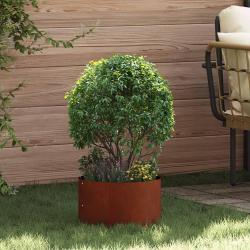 Anneau de jardini&egrave;re 5 pc Rouill&eacute; 30 x 30 x 20 cm Acier patin&eacute;
