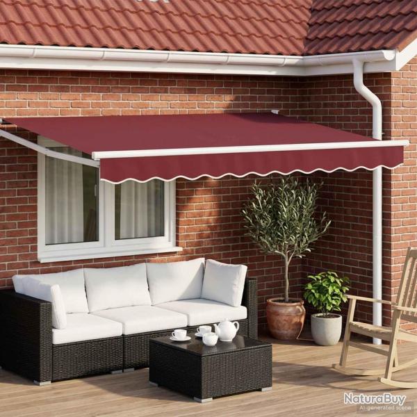 Auvent Bordeaux 2,5 x 2 m Polyester et m�tal