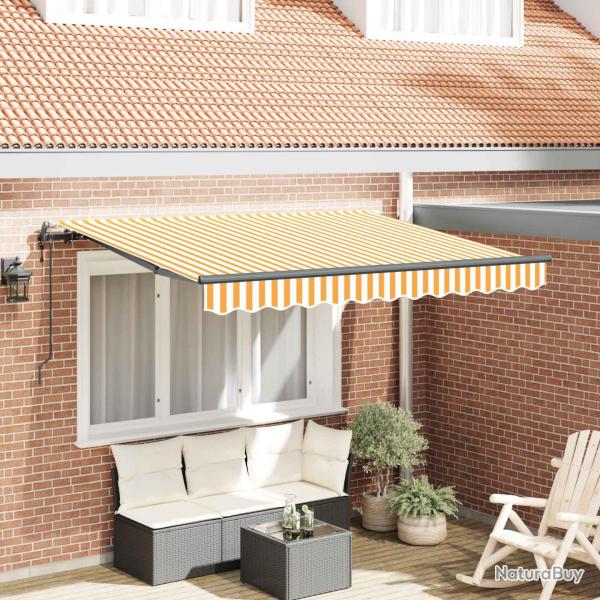 Auvent R�tractable Jaune 300 x 200 cm tissu