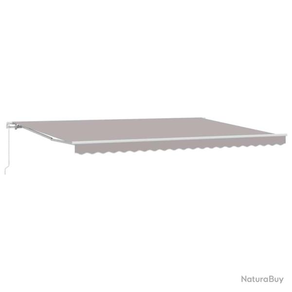Auvent r�tractable Gris clair 500 x 300 x 165 cm