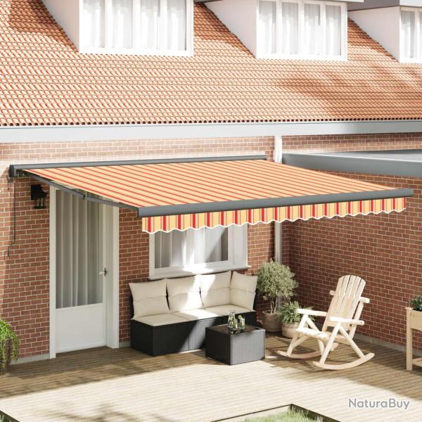 Auvent r�tractable Jaune et Orange 400 x 300 x 165 cm
