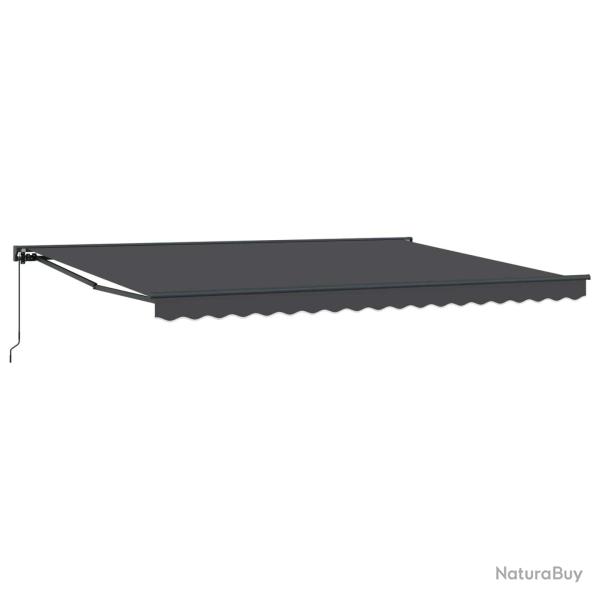 Auvent r�tractable manuel Anthracite 4 x 2 m