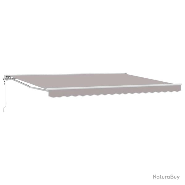 Auvent r�tractable �lectrique Gris clair 4 � 3,5 m